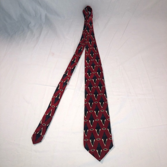 Dior Other - Men’s Christian Dior Geometric Pattern Silk Tie